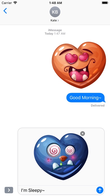 Monster Emoji Hearts screenshot-4