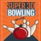 Super 3D Bowling is a bowling app you can enjoy anytime anywhere