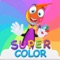 Super colored and animated drawing game for pre-school children