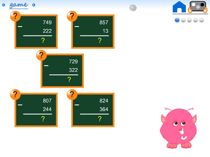 - Column Subtraction