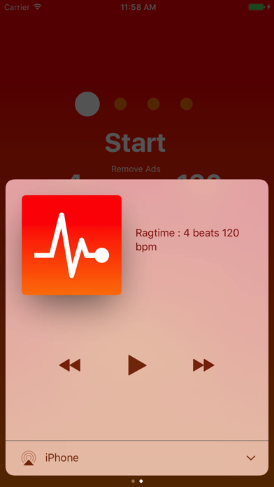 How to cancel & delete Ragtime : Metronome with Bluetooth Audio Control from iphone & ipad 3