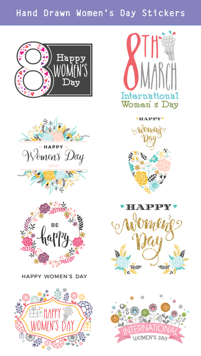 How to cancel & delete Happy Women's Day Stickers Set from iphone & ipad 3