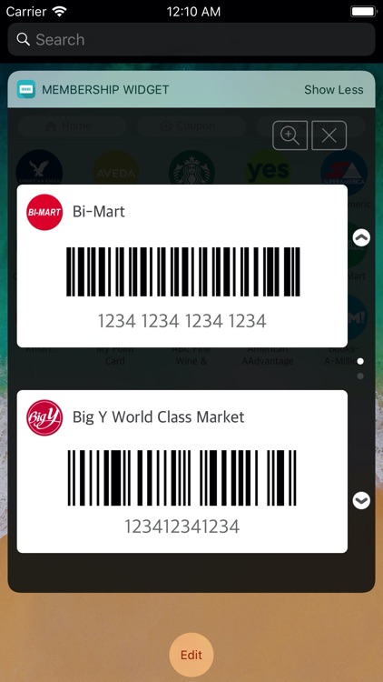 Membership widget