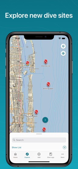 Garmin Dive™ app screenshot