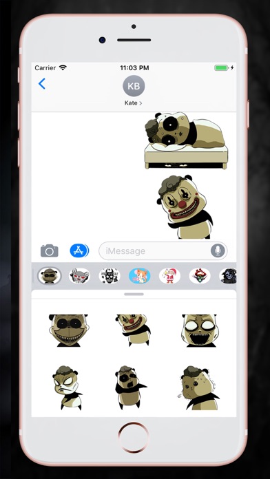 How to cancel & delete Scary Panda Stickers from iphone & ipad 1