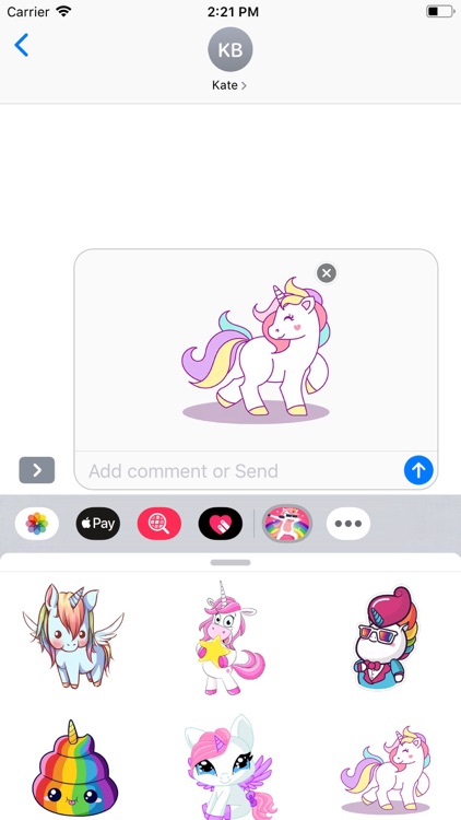 Horse Unicorn Stickers Pack screenshot-3