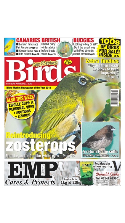Cage & Aviary Birds