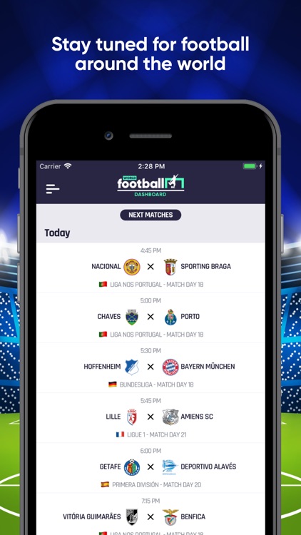 WorldFootball - Live scores