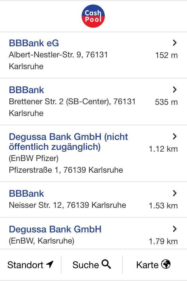 CashPool – Geldautomaten screenshot 2