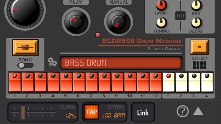 EGDR808 Drum Machine lite screenshot-3