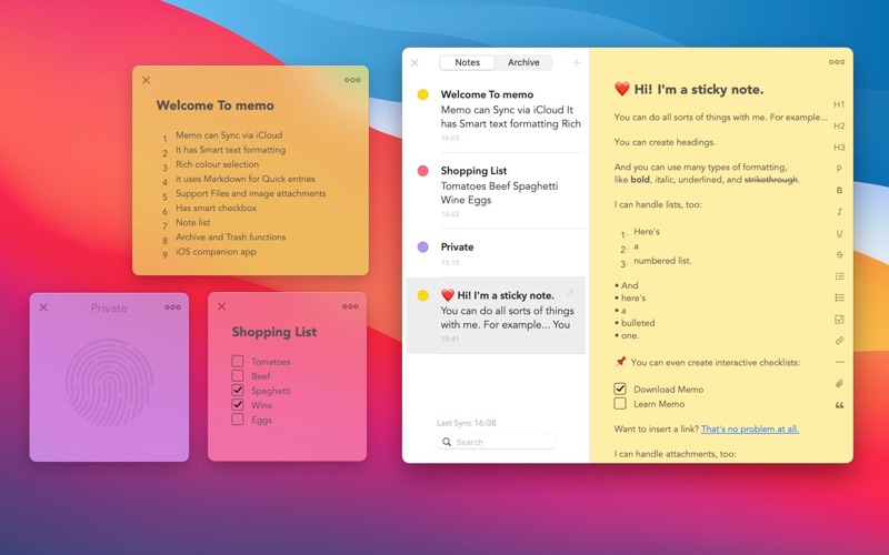 Memo • Sticky Notes for Windows Pc & Mac: Free Download (2022