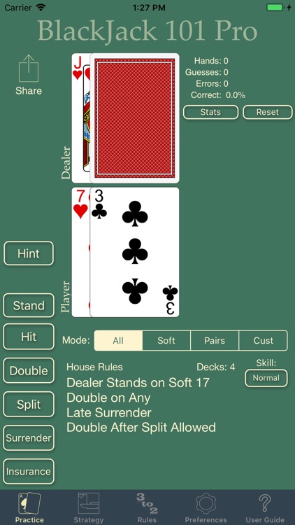 BlackJack 101 Pro Perfect Play