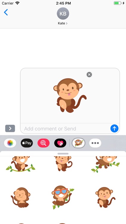 Cute Monkey Stickers Pack screenshot-7