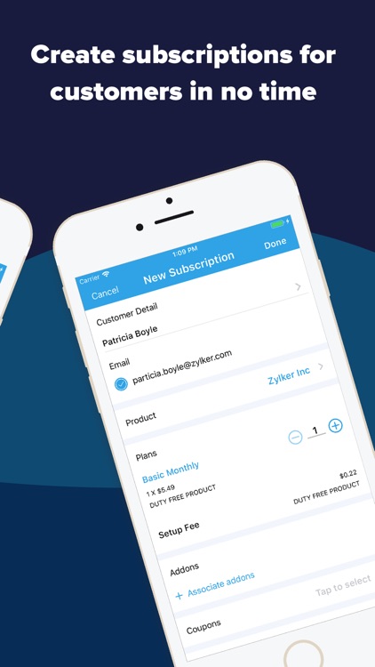 Subscription Management - Zoho