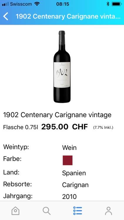 Thorenberg Weinkarte screenshot-3