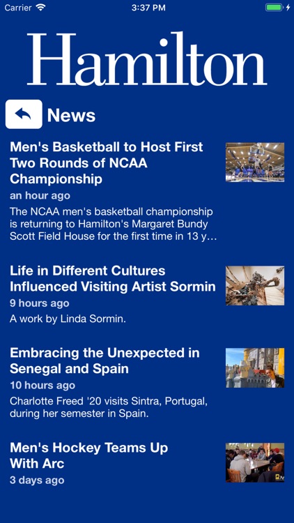 Hamilton College Mobile App screenshot-3