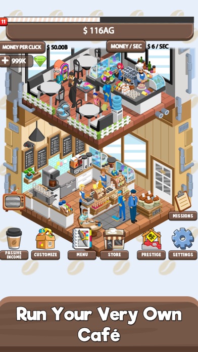 How to cancel & delete Idle Cafe Tycoon - Tap Story from iphone & ipad 1