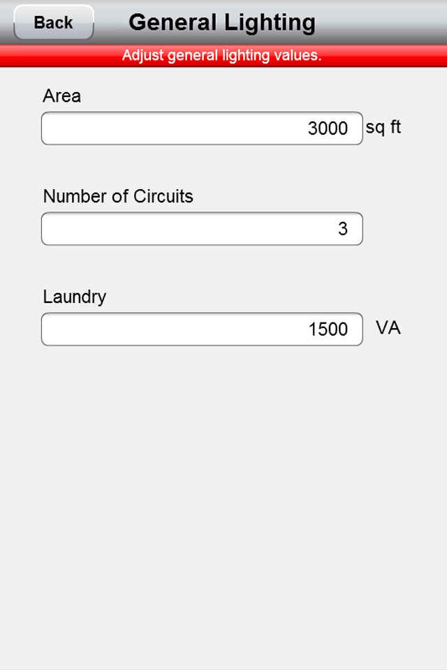 Electrical Load Calculator '14 screenshot 3