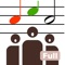 This app is for training on 'sight singing', the ability to read and sing music on sight