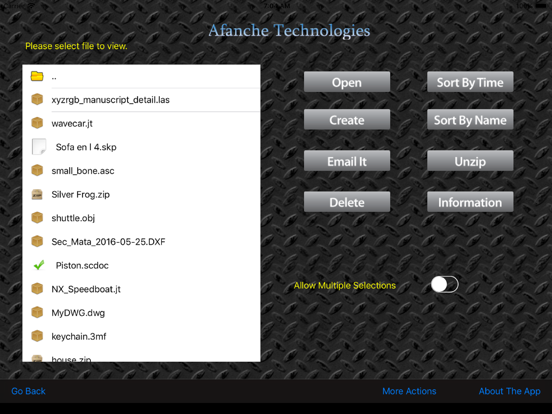 Afanche 3D Viewer for pad screenshot 4