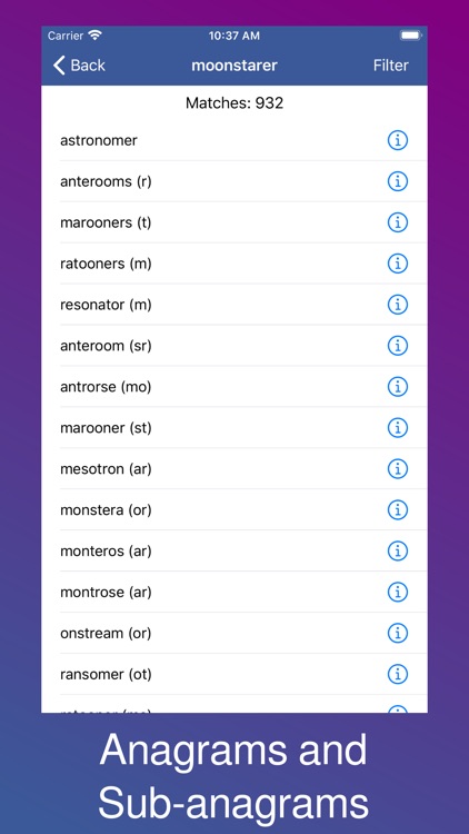 Anagram Solver - Crosswords