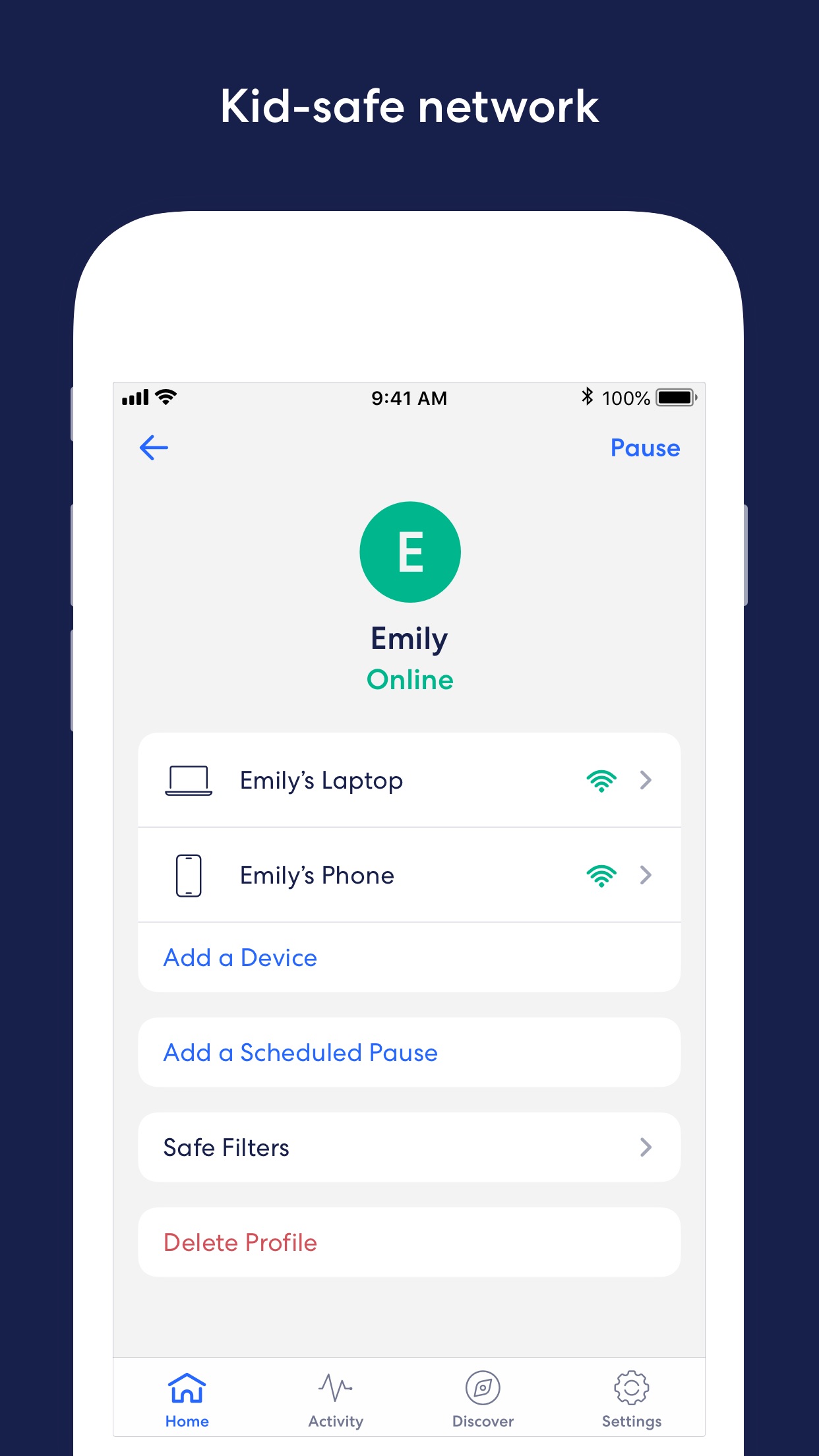 Screenshot do app eero home WiFi system