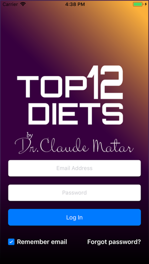 Top 12 Diets Dr. Claude Matar