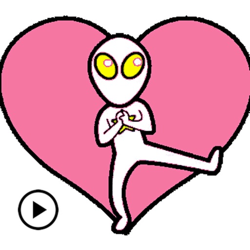 Animated Dance Alien Sticker icon