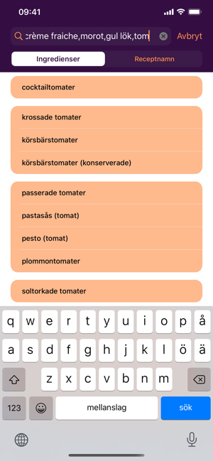 Matappen | Receptmatchning