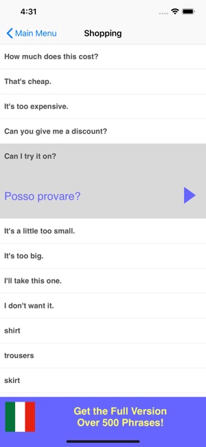 Speak Italian Phrasebook Lite(圖3)-速報App