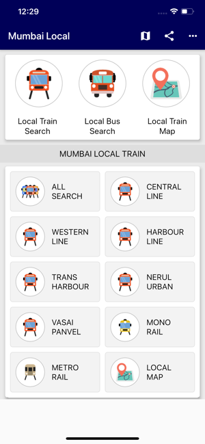 Mumbai Local Train Route Map