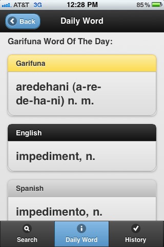 Garifuna Dictionary screenshot 3