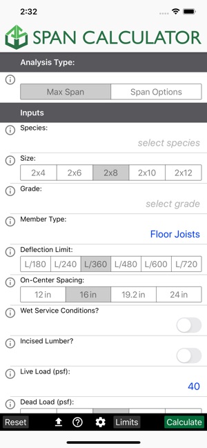 Span Calc On The App Store