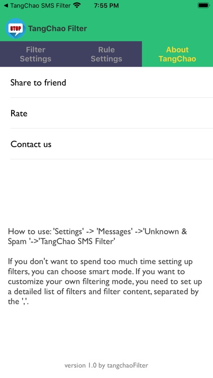 TangChao SMS Filter