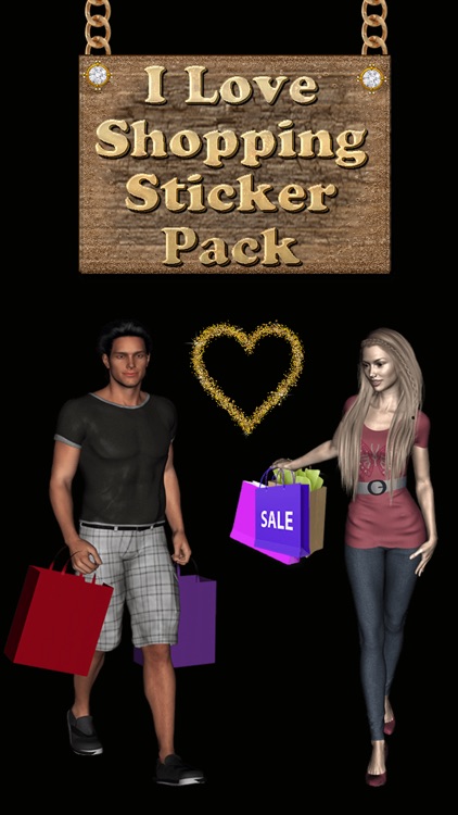 I Love Shopping Sticker Pack