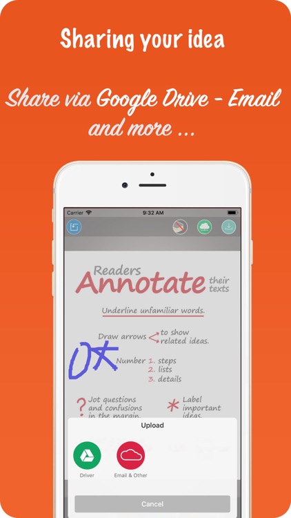 Annotation - hand writing idea