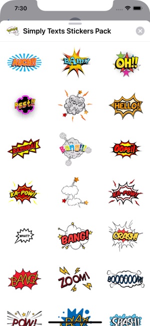 Simply Texts Stickers Pack(圖2)-速報App