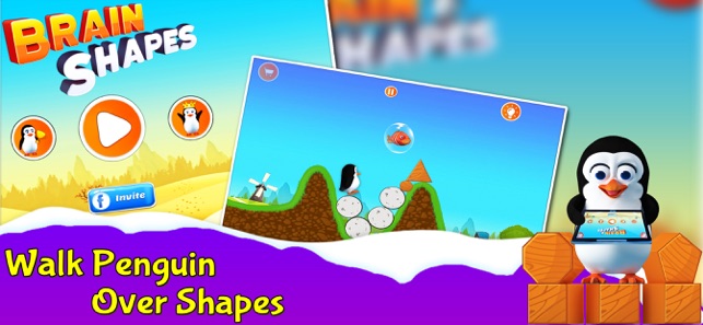 Brain Shapes - Feed Penguins(圖2)-速報App