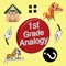 The makers of the award winning app, “Analogies 4 kids” , are now bringing a “1st Grade Picture Analogy” catering specifically to 5-7 year old kids