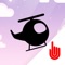 Tap and move your finger for moving copter