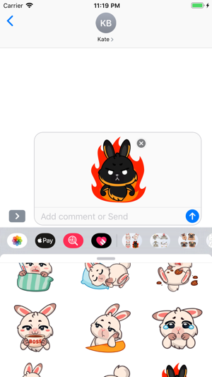 FluffyMoji - Bunny Stickers(圖4)-速報App