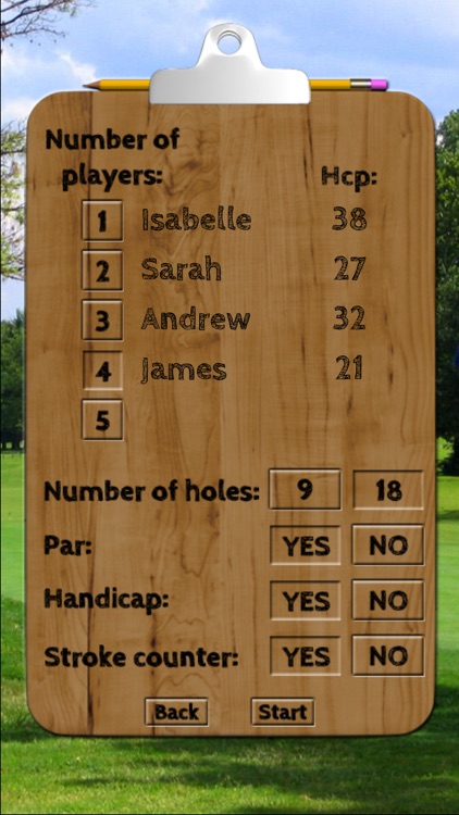 Golf & Discgolf scorecard Lite