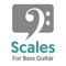 Learn to play any scale over the complete fretboard using this comprehensive bass guitar app