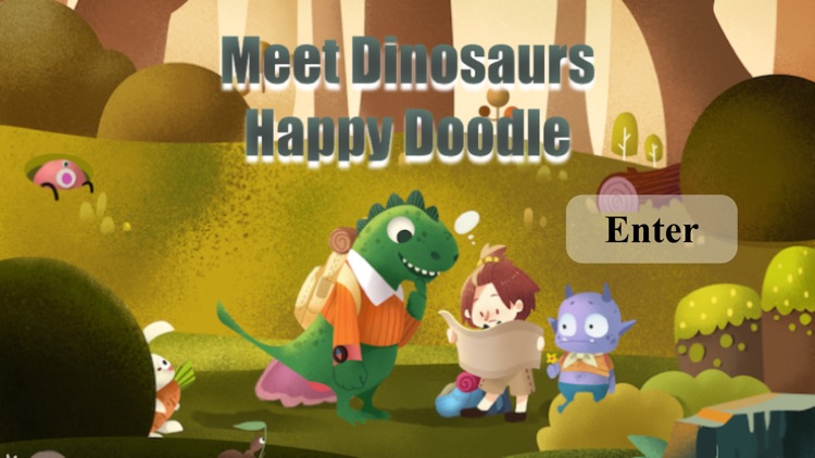 Meet Dinosayurs Happy Doodle