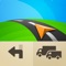 High-quality GPS navigation designed for professional drivers & their large vehicles