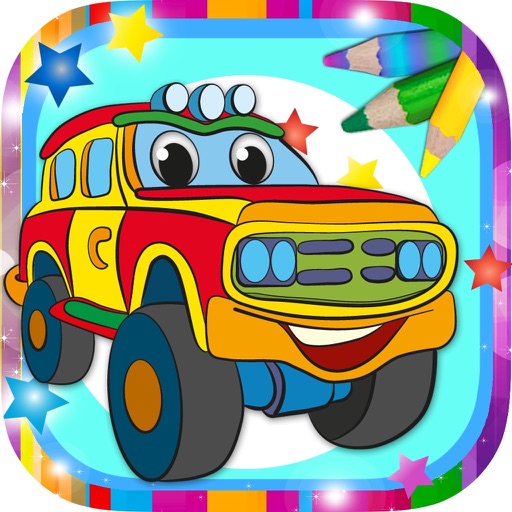 Magic cars coloring pages Icon
