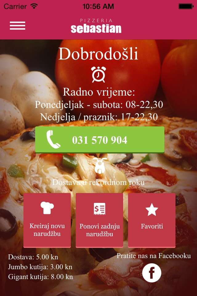 Pizzeria Sebastian screenshot 2