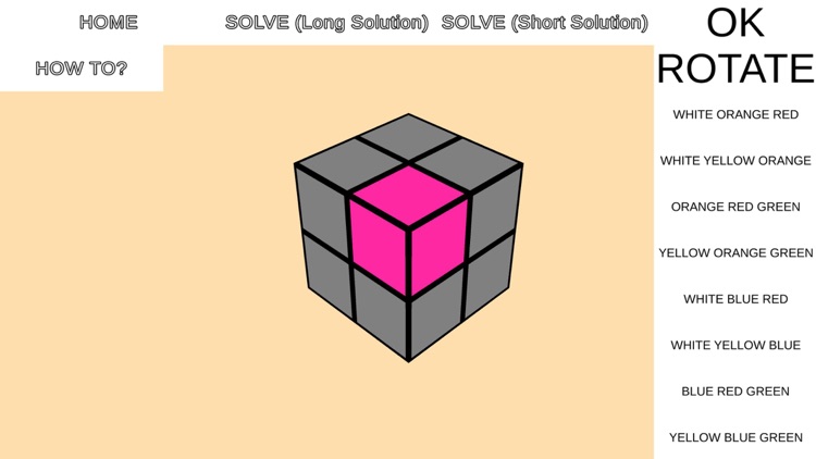 COLOR CUBE SOLVER