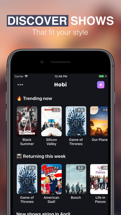 Hobi Time - TV Shows Tracker screenshot 2