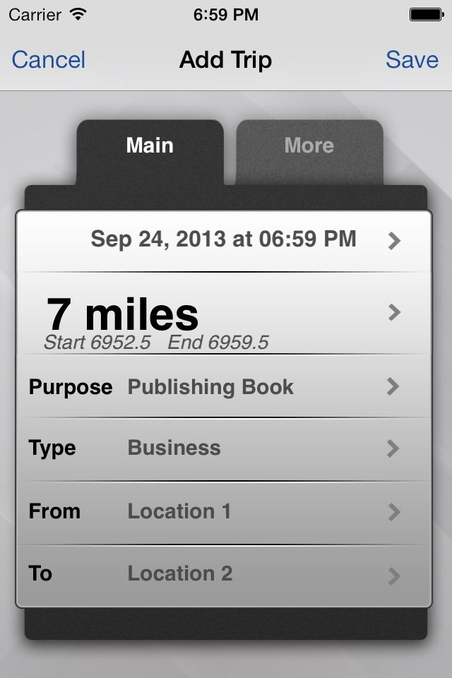 Trip Miles (IRS Mileage log) screenshot 2